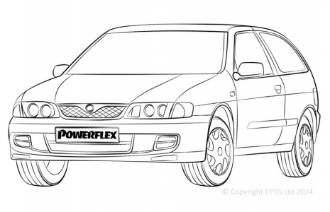 Powerflex Buchsen Nissan Almera (1995 - 2006)