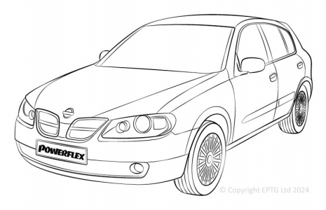 Powerflex Buchsen Nissan Almera (2007 - 2011)