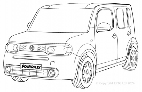 Powerflex Buchsen Nissan Cube (2009 on)