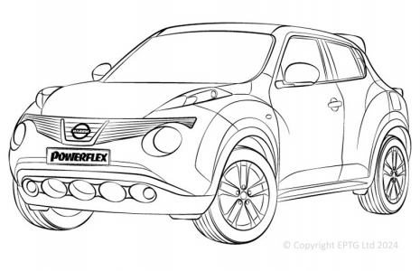 Powerflex Buchsen Nissan Juke (2011 on)