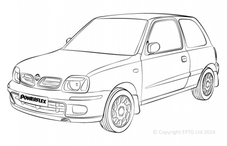 Powerflex Buchsen Nissan Micra (K11) (1992 - 2002)