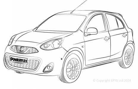 Powerflex Buchsen Nissan Micra (K13) (2010 - 2011)