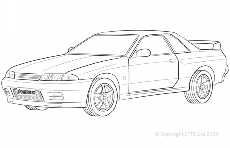 Powerflex Buchsen Nissan Skyline R32 2WD Incl. GTS, GXI, & GTST (1989-1993)
