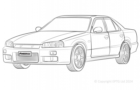 Skyline R34 2WD Incl. 25GT, 25GTT & GTV(1998-2002)