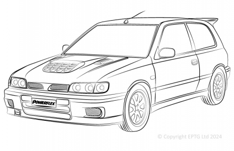 Powerflex Buchsen Nissan Sunny/Pulsar GTiR