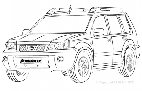 Powerflex Buchsen Nissan X-Trail (2000 - 2007)