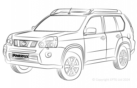Powerflex Buchsen Nissan X-Trail (2008 - 2011)