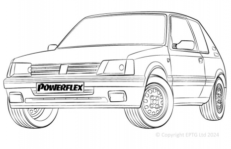 Powerflex Buchsen Peugeot 205 Gti & 309 Gti