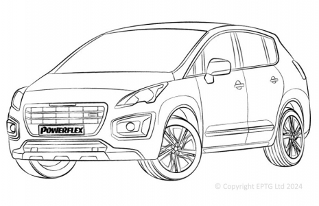 Powerflex Buchsen Peugeot 3008 (2008-on)
