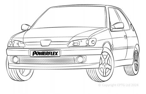 Powerflex Buchsen Peugeot 306