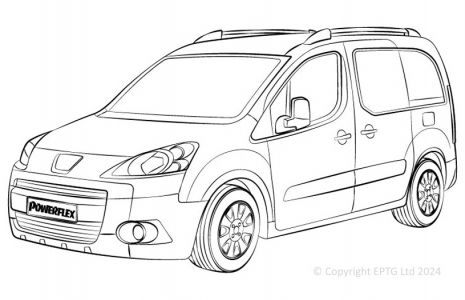 Powerflex Buchsen Peugeot Partner (2008-on)