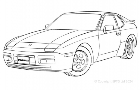Powerflex Buchsen Porsche 944 S2 (1985 - 1991)