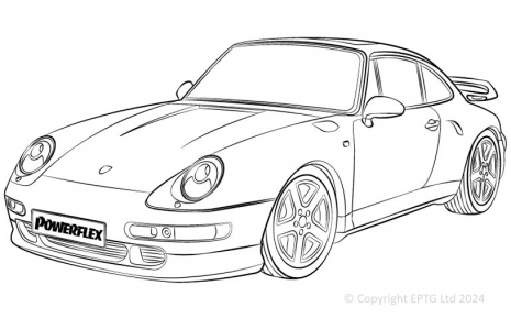 Powerflex Buchsen Porsche 993 (1994 - 1998)