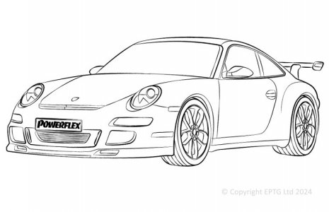 Powerflex Buchsen Porsche 997 GT2, GT3 & GT3RS (2005-2012)