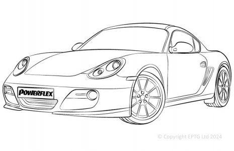 Powerflex Buchsen Porsche Cayman 987C