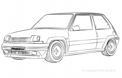 Powerflex Buchsen Renault 5 GT Turbo