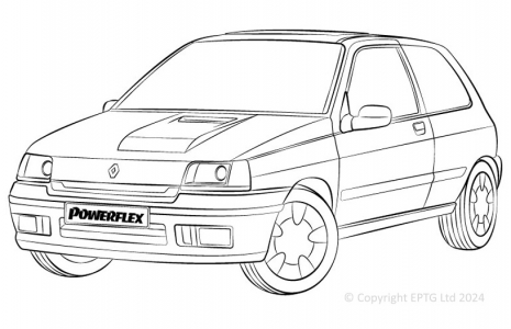Powerflex Buchsen Renault Clio including 16v & Williams
