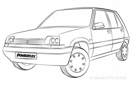 Powerflex Buchsen Renault R5 (1985 - 1995)
