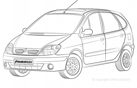 Powerflex Buchsen Renault Scenic (1997 - 2002)