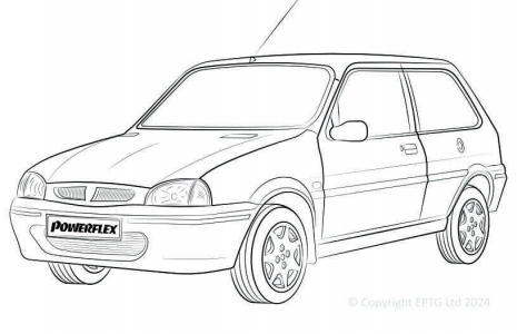 Powerflex Buchsen Rover Metro GTi, Rover 100