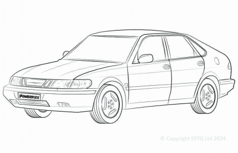 Powerflex Buchsen Saab 900 (1994-1998)