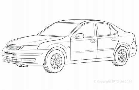Powerflex Buchsen Saab 9-3 (2002-)