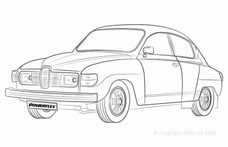 Powerflex Buchsen Saab 96 (1960-1979)