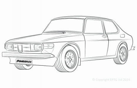 Powerflex Buchsen Saab 99 (1970-1974)