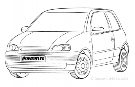 Powerflex Buchsen Seat Arosa (1997 - 2002)