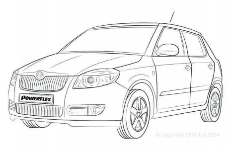 Powerflex Buchsen Skoda Fabia 5J (2008-)