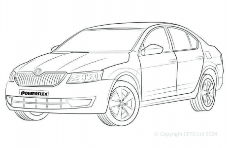 Octavia Mk3 5E (2013-) up to 150PS Rear Beam