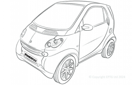 Powerflex Buchsen Smart ForTwo 450 (1998-2007)