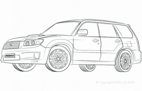Powerflex Buchsen Subaru Forester SG (2002 - 2008)