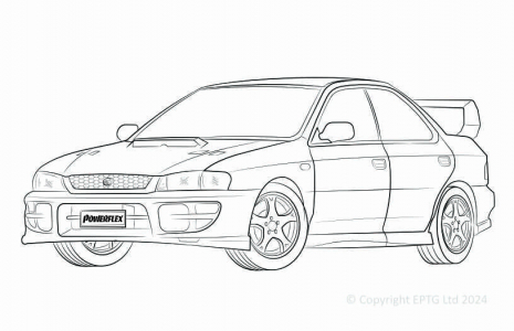 Powerflex Buchsen Subaru Impreza Turbo, WRX & STi (GC,GF)