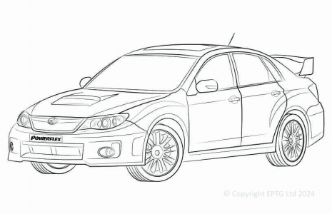 Powerflex Buchsen Subaru Impreza Turbo, WRX & STi (GD,GG)