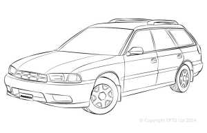 Powerflex Buchsen Subaru Legacy BD, BG 93 to 99