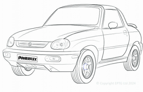 Powerflex Buchsen Suzuki X90 (1996 - 1998)