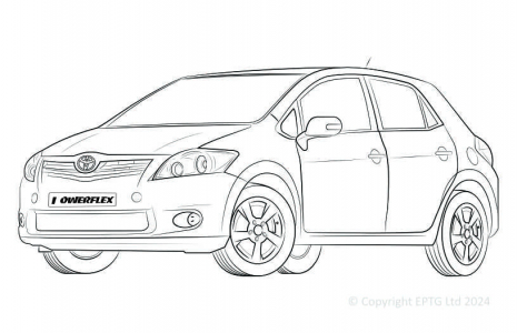 Powerflex Buchsen Toyota Auris (2007 - 2011)