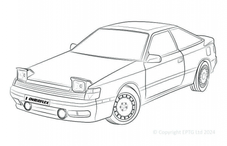 Powerflex Buchsen Toyota Celica ST165 GT4 (1985 - 1989)