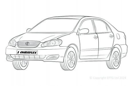Powerflex Buchsen Toyota Corolla (2003 - 2008)
