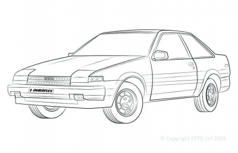 Powerflex Buchsen Toyota Corolla AE80,82,90,92,93,94,95,101,102,112 (1985 - 2001)