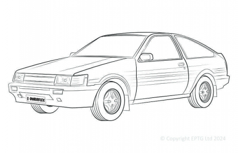 Powerflex Buchsen Toyota Corolla AE86 RWD