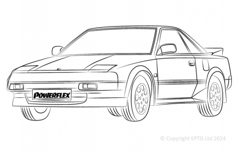 Powerflex Buchsen Toyota MR2 AW11 (1987 - 1989)