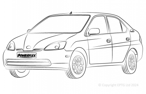Powerflex Buchsen Toyota Prius (2001 - 2009)