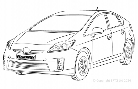 Powerflex Buchsen Toyota Prius (2010 - 2011)