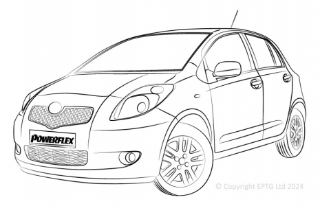Powerflex Buchsen Toyota Yaris (2007 - 2011)
