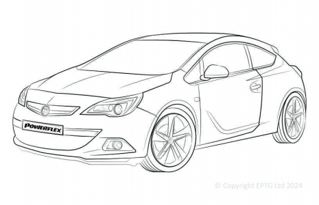 Powerflex Buchsen Opel Astra MK6 - Astra J GTC, VXR & OPC (2010-)