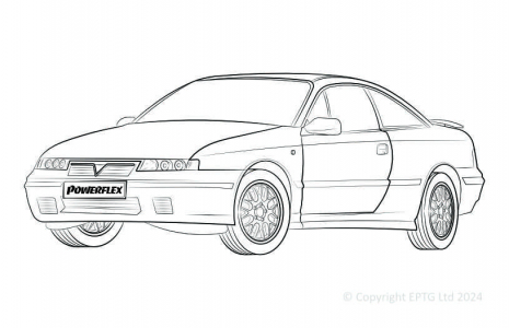 Powerflex Buchsen Opel Cavalier/Calibra 4WD inc GSi, Vectra A
