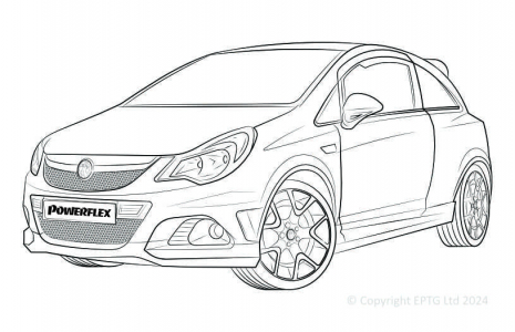 Powerflex Buchsen Opel Corsa D
