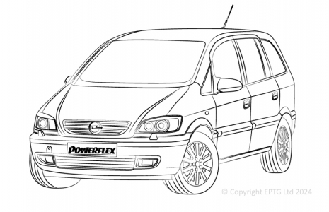 Powerflex Buchsen Opel Zafira A (1999-2004)